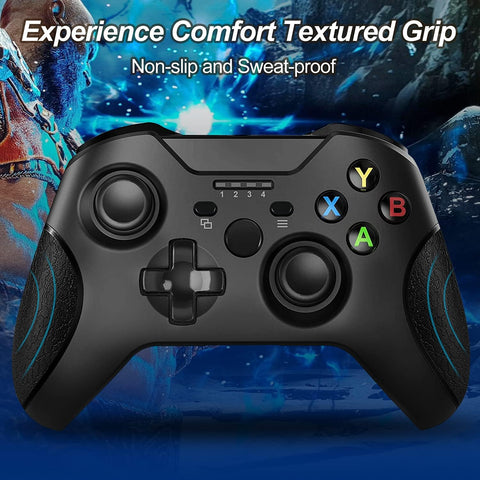 Xbox One Controller Wireless Compatible with Xbox One/One S/One X/One Series X/S /Elite/Pc Windows,  Gaming Controller with 2.4GHZ Wireless Adapter Black-No Audio Jack