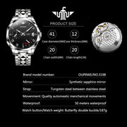 Automatic Watches for Men Waterproof Self Winding Wrist Watches for Men Fashion Men'S Mechanical Automatic Watches