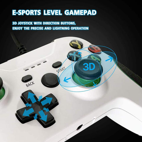 Wired Controller for Xbox One, Wired Xbox One Game Controller USB Gamepad for Xbox One PC Windows 7/8/10 with 3.5Mm Headset Audio Jack