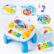 Baby Musical Toys 6 to 12 Months Early Educational Activity Table for Toddlers 1-3 Learning Table Baby Boy Girls Toys 12-18 Months Best Birthday Gifts 9.6X8.6X6.0 Inches