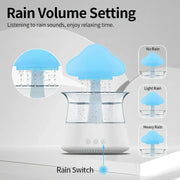 Relax Cloud Rain Diffuser: Ultrasonic Aromatherapy Humidifier with Colorful Lamp