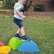 - Rocksteady Tall - Balance & Coordination Enhancing Stepping Blocks, Sensory Toys for Kids - Indoor and Outdoor Obstacle Course, Set of 6 Pieces - Primary Colors