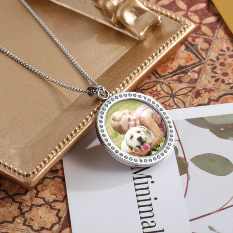 Personalized Stainless Steel Photo Pendant Necklace