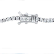 Pompeii 3Ct round Diamond Tennis Bracelet 14K White Gold Women'S 7" (G/H,I1)