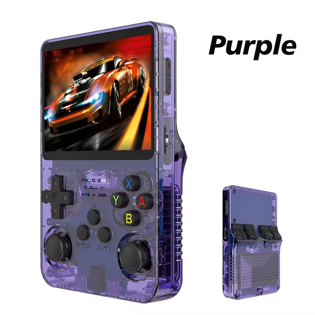 R36S Retro Handheld Video Game Console Linux System 3.5 Inch IPS Screen R35S Pro Portable Pocket Video Player 64GB Games