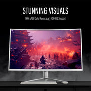 39" Curved Ultrawide Gaming Monitor, 2560X1440, HDR400, 165Hz, White