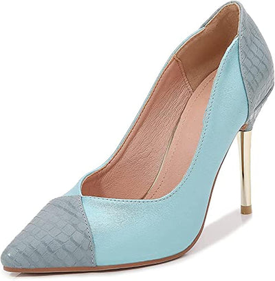 Women’S Gina High Heeled Pumps, Pointed Toe Court Shoes, Steel Heeled Closed Toe Shoes, High Heel Dress Pumps Shoes