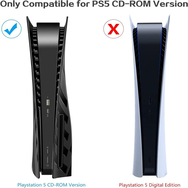 PS5 Plates for PS5 Accessories, Hard Shockproof Cover PS5 Skins Shell Panels for PS5 Console, Anti-Scratch Dustproof