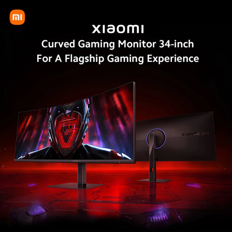 Curved Gaming Monitor G34Wqi, 34 Inch WQHD 2K, 3440*1440, 21:9, 180Hz, 1Ms, 100% Srgb, 95% DCI-P3, TÜV Low Blue Light, 2 HDMI , Black