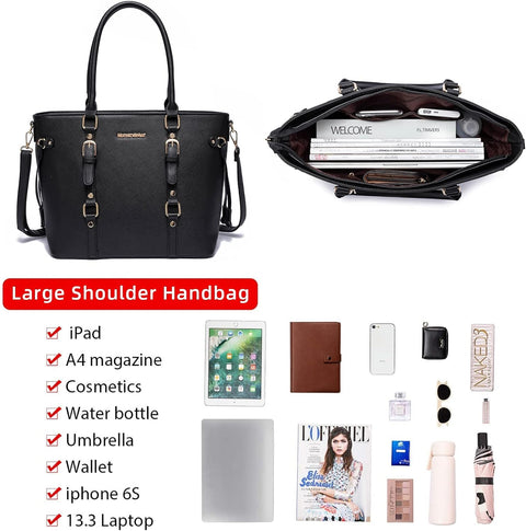 Purses and Handbags for Women Tote Purse and Wallet Set Shoulder Satchel Bag for Women 3PCS