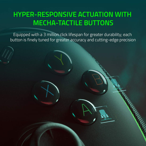 Wolverine V2 Wired Gaming Controller for Xbox Series X|S, Xbox One, PC: Remappable Front-Facing Buttons - Mecha-Tactile Action Buttons and D-Pad - Trigger Stop-Switches - Black