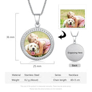 Personalized Stainless Steel Photo Pendant Necklace