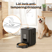 2L Cat Timing Feeder Tuya APP Smart Cat Feeder Pet Dog Food Automatic Dispenser Suitable for Small Cats and Dogs Remote Feeding