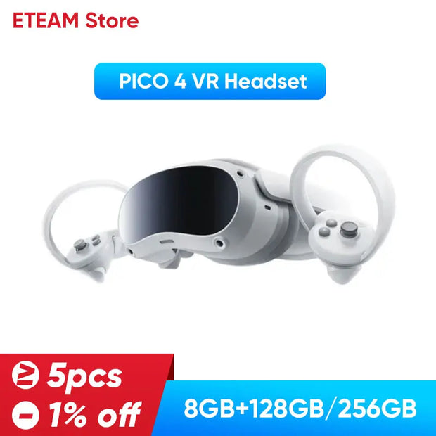 4 VR Headset All-In-One Virtual Reality Headset 3D VR Glasses 4K+ Display for Stream Gaming  4 Vr