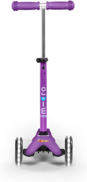 Kickboard - Mini Deluxe LED 3-Wheeled, Lean-To-Steer, Swiss-Designed  Scooter for Preschool Kids with LED Light-Up Wheels, Ages 2-5 (Purple)