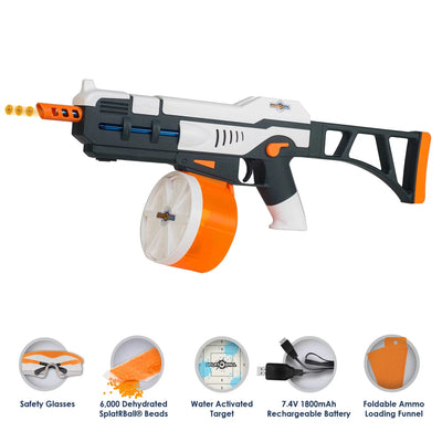 SRB1200 Full Auto Rechargeable Battery Powered Water Bead Gel Ball Blaster Kit