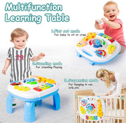 Baby Musical Toys 6 to 12 Months Early Educational Activity Table for Toddlers 1-3 Learning Table Baby Boy Girls Toys 12-18 Months Best Birthday Gifts 9.6X8.6X6.0 Inches