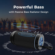 Portable Bluetooth Speaker, IPX5 Waterproof Shower Speaker with 360° HD Surround Sound, Punchy Bass, Wireless TWS Pairing, 24H Playtime, Wireless Speaker for Home/Outdoor/Camping/Beach, Birthday Gift