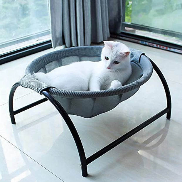 Cat Hammock Bed for Indoor Cats - Sturdy, Breathable & Detachable