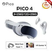 4 VR Headset All-In-One Virtual Reality Headset for Metaverse and Stream Gaming 4K+ Display 3D VR Glasses 8+125G/12G+256G