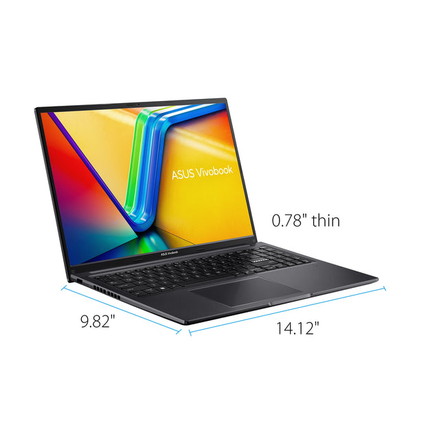 Vivobook 16” PC Laptop, Intel Core I7-1255U, 16GB, 512GB, Win 11 Home, Black, F1605ZA-WS74