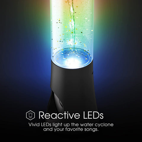 Vortex Tornado TWS Bluetooth Speaker, 7 LED Light Show, Portable Speaker, Tornado Feature, Connect 2 Speakers at a Time, Bass Boosted, Home and Outdoor Speaker, Rechargeable Speaker