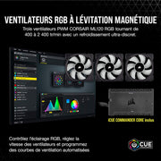 Icue H150I Elite Capellix Liquid CPU Cooler, RGB Pump + Fans, 360Mm for Radiator