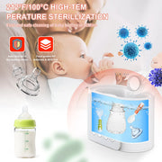 Baby , 9 in 1 Double Bottles Milk Warmer for Baby, Fast Food Heater & Defrost Warmer with Timer, LCD Display, Timer & 24H Temperature Control for Breastmilk & Formula