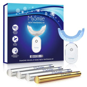 4Pc Deluxe Teeth Whitening Pen Kit with 28-LED Light, 10Min Result Teeth Whitening Gel, Remove 10 Years of Stains, Mint