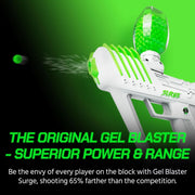 SURGE 1.5, Electric Green, Water-Based Gellet Blaster with 10,000 Electric Green Gellet Pack