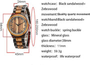 Engraved Wooden Watches for Dad from Daughter - Customized Personalized Wood Watch for Fathers Day Birthday Gifts