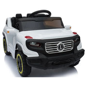 Ride on Car with 35W 6V 7AH Battery Children Car Pre-Programmed Music and Electric Car Remote Control White