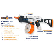 SRB1200 Full Auto Rechargeable Battery Powered Water Bead Gel Ball Blaster Kit