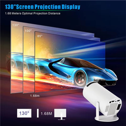 Hy300 PRO Projector 4K Android 1080P 1280*720P Full HD Home Theater Video Mini Led Projector for Movies Upgraded Version