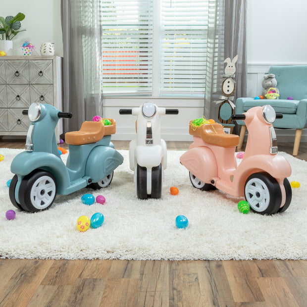 Ride along Aqua Scooter Foot to Floor Ride on Toy for Toddlers