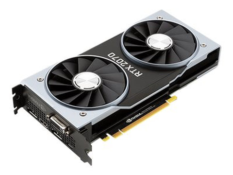 Geforce RTX 2070 - Founders Edition - Graphics Card - GF RTX 2070 - 8 GB GDDR6 - Pcie 3.1 - HDMI, Displayport, USB-C