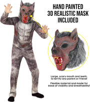 Werewolf Costume Kids Wolf Costume Kids Werewolf Costume Big Bad Wolf Costume Kids Halloween Costumes for Boys Wolf