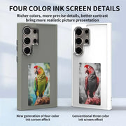 For Samsung Galaxy S23 S24 Ultra AI Smart Four-Color Diy E-Ink Screen Case with NFC High End Frosted Covers Mobile Phone Case