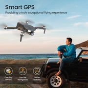 L500 Pro GPS Drone with 4K HD Camera for Adults and Beginners, FPV RC Quadcopter with Brushless Motor, 5G WIFI Transmission, 2 Batteries, Black