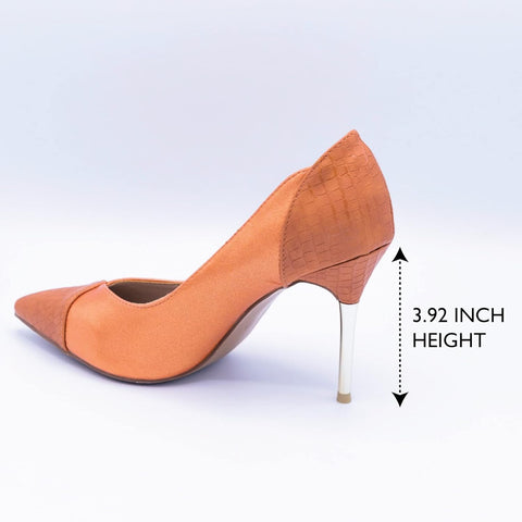 Women’S Gina High Heeled Pumps, Pointed Toe Court Shoes, Steel Heeled Closed Toe Shoes, High Heel Dress Pumps Shoes