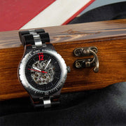 Mens Wooden Mechanical Watches Men Large Size Waterproof Watches Top Brand Luxury Timepieces