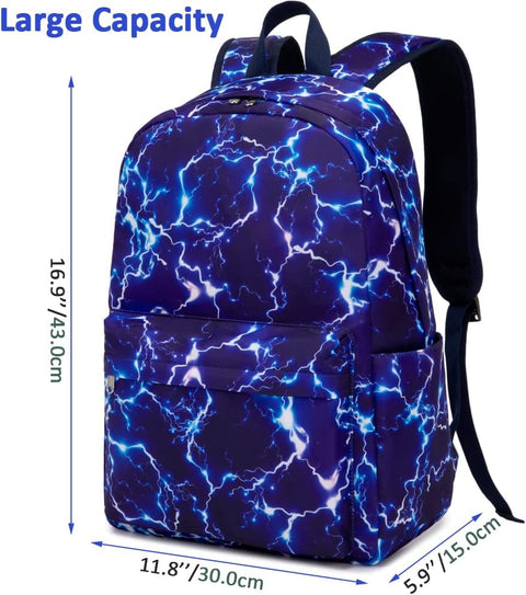 Boys Backpack for Elementary School Backpack for Boys Girls School Bookbag for Middle School Bags Lightning Backpack for Kids