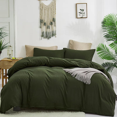 Army Green Comforter Set King 3Pcs Dark Green Bedding Comforter Sets Olive Green Comforter King Hunter Green Comforter Soft Military Green Comforter Sets King