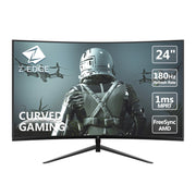 UG24 24-Inch Curved Gaming Monitor 180Hz(Dp) 144Hz(Hdmi) 1Ms Full HD 1920X1080 HDMI DP Port