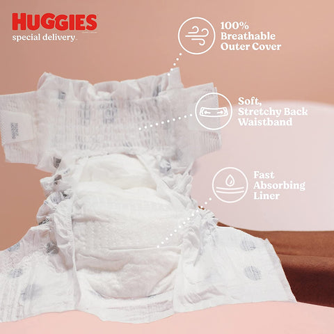 Special Delivery Hypoallergenic Baby Diapers Size 1 (Up to 14 Lbs), 198 Ct, Fragrance Free, Safe for Sensitive Skin