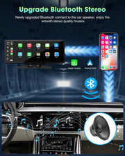 Wireless Car Stereo Apple Carplay with 1080P Rear Camera,9.26" Portable Touchscreen Car Play Screen for Car, Car Radio Receiver with Android Auto,Gps Navigation,Bluetooth,Airplay, Fm,Si