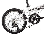 Zizzo Campo 28Lb Lightweight Aluminum Frame Shimano 7-Speed Folding Bike 20-Inch