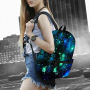 Galaxy Space Print Durale Kids Canvas Bookbag Back to School.