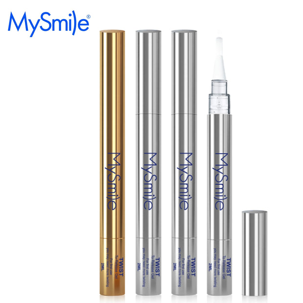 4Pc Deluxe Teeth Whitening Pen Kit with 28-LED Light, 10Min Result Teeth Whitening Gel, Remove 10 Years of Stains, Mint