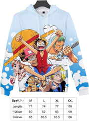 Anime Hoodie Fashion Cosplay Sweatshirt 3D Full-Printed Cartoon Soft Pullover